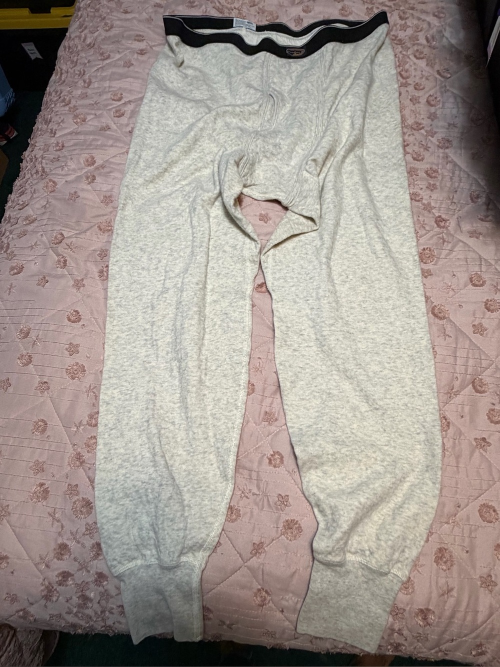 Duofold Men's XL Two-Layer Thermal Pants Wool Blend Long Johns Gray